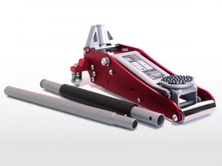 Cric extra plat en aluminium et acier. jusqu'à 1,5 tonne